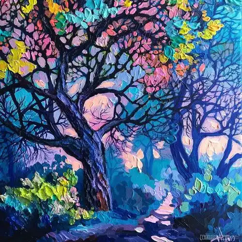 迷人的乡村风景油画艺术家以绚丽的色彩捕捉欧洲乡村景色