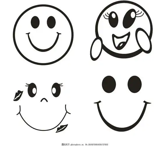 笑脸图片简笔画卡通简单可爱笑脸简笔画,卡通表情简笔画大全,如何画