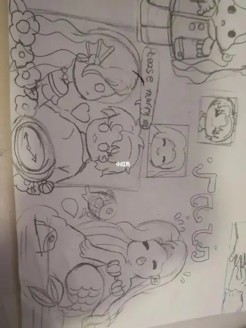 绘画  #手帐贴纸  #海的女儿  #手绘  #薯队长