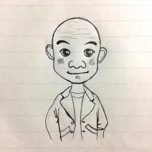 人物简笔画步骤图片大全光头男孩头像简笔画图片儿童光头肖像简笔画