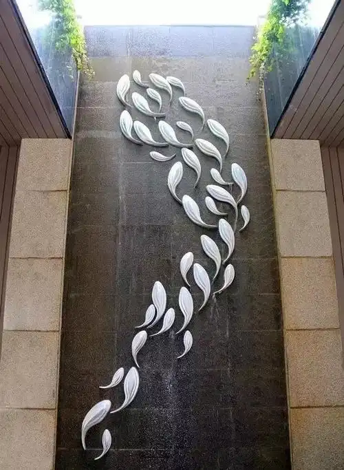 18种创意庭院"水景墙"设计,想让庭院别出心裁,就建个水景墙吧|水池