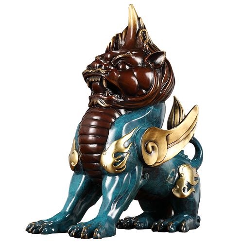 大铜世家纯铜招财大将军貔貅摆件家居风水工艺品玄关办公桌面摆设