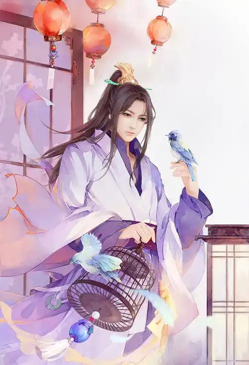 唯美仙侠清秀剑侠大侠游侠游戏美术插画漫画画集原画立绘古风男子古风