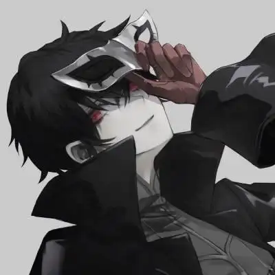 二次元异瞳邪魅男头像 帅气妖孽红瞳动漫男头像