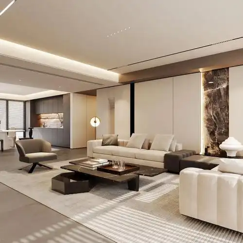 成都装修设计|160m05现代轻奢大平层设计效果图_房产资讯_房天下