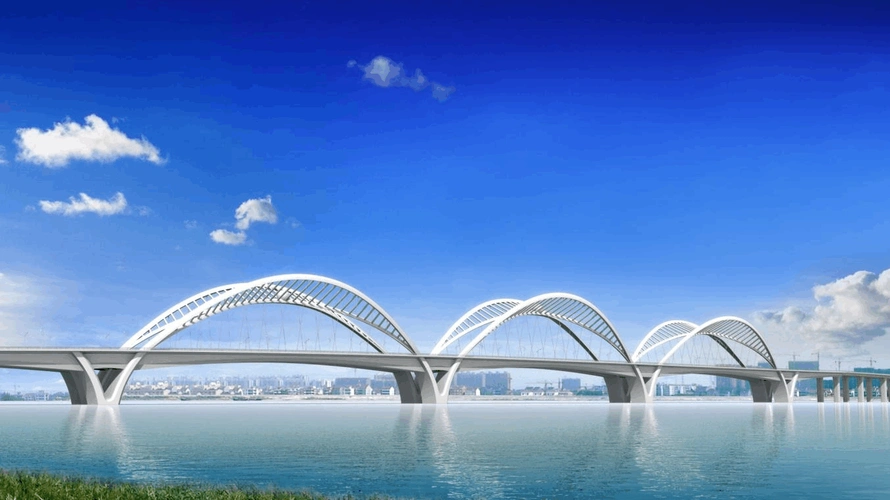 [杭州]钢拱组合体系桥钢结构顶推施工组织设计_yg