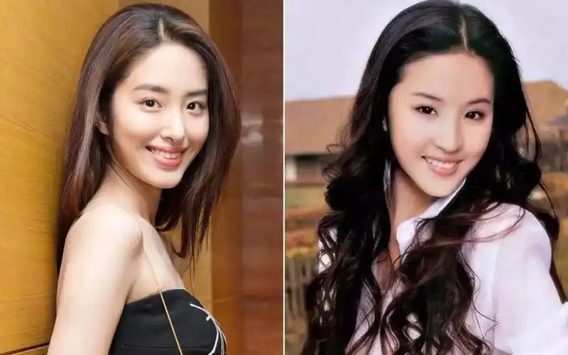 当杨采钰和刘亦菲同镜头下素颜试镜,就知道她为啥只能是二菲了