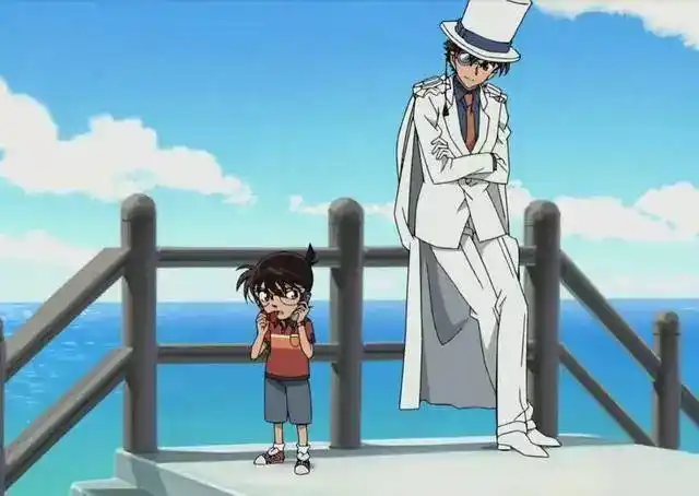 怪盗基德99%都是"默默关心"柯南