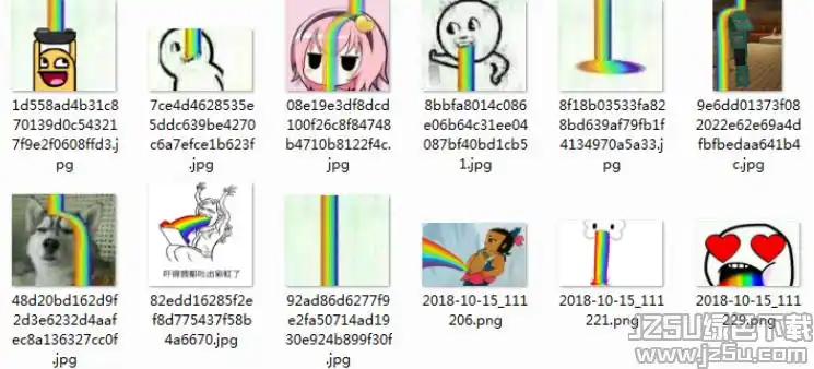 吐彩虹微信聊天表情包 最新版