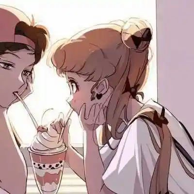 超甜一半男一半女的情头动漫头像