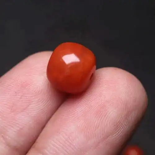 天然南红玛瑙老型顶腰珠隔珠散珠素108手串长串其他diy饰品配件