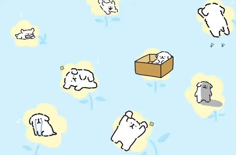 线条小狗ipad电脑壁纸|ipad|小狗|壁纸_新浪新闻