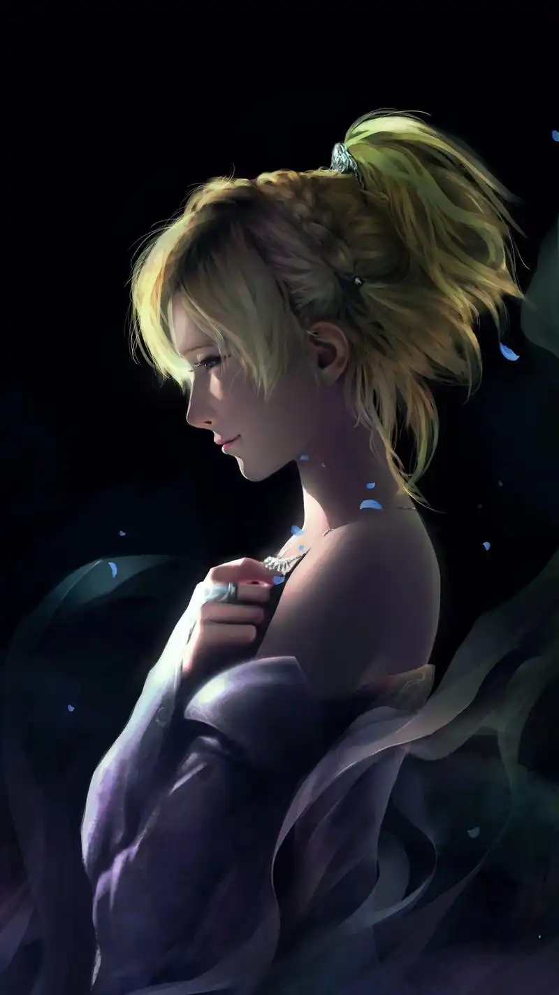 唯美动漫插画女生 竖屏,高清图片,手机壁纸