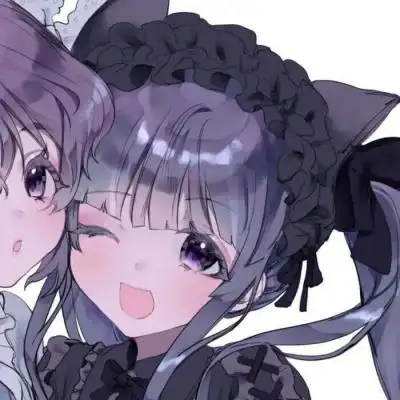 高清最火的闺蜜头像二次元两张图片