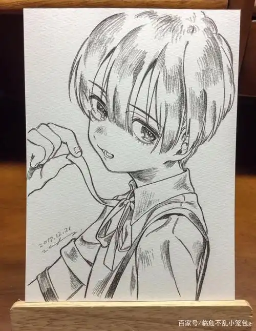 小正太铅笔画,可爱的男孩纸!by:neguko92