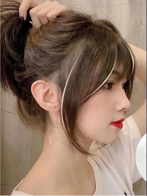 空气八字刘海方脸