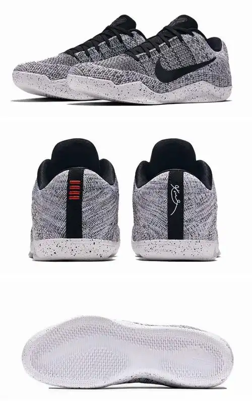 科比11代编织篮球鞋nba 科比篮球鞋夜光战靴透气低帮男运动鞋 红黑 40