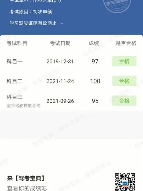 今天科目二一把过