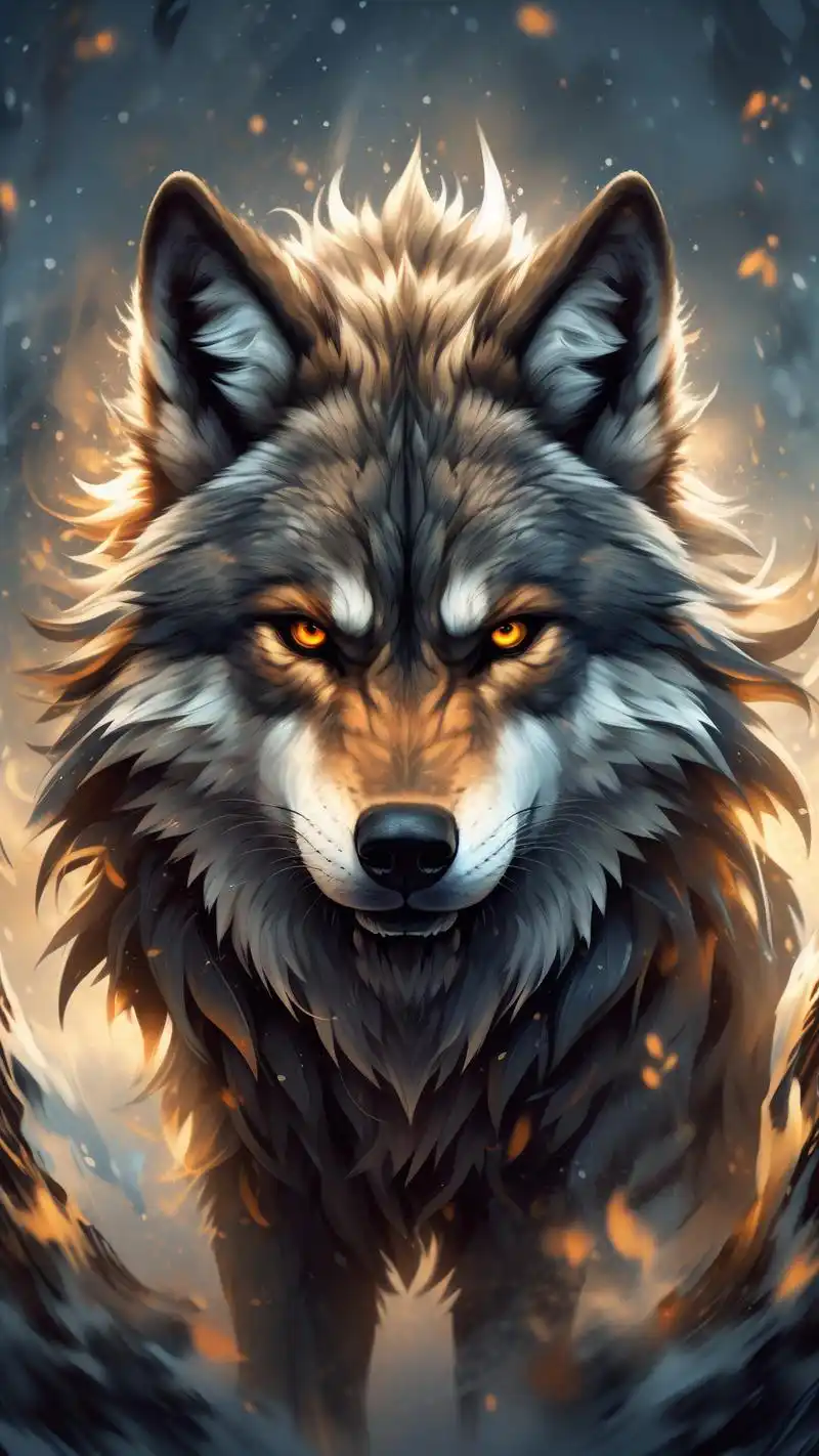 92狼头霸气壁纸,野性之美尽显屏幕95