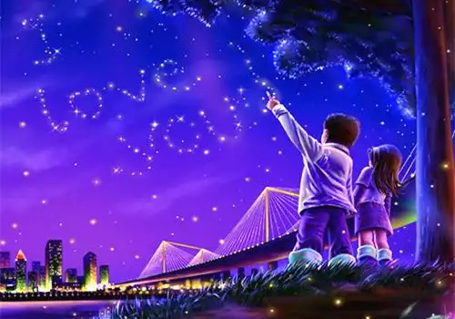星空情侣图片_浪漫星空下的爱恋