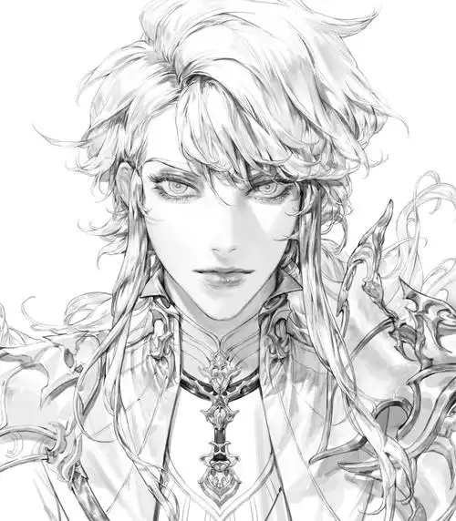 繁复华丽的线稿,优雅精致的细节,via : pilyeon  左上角关注原画人