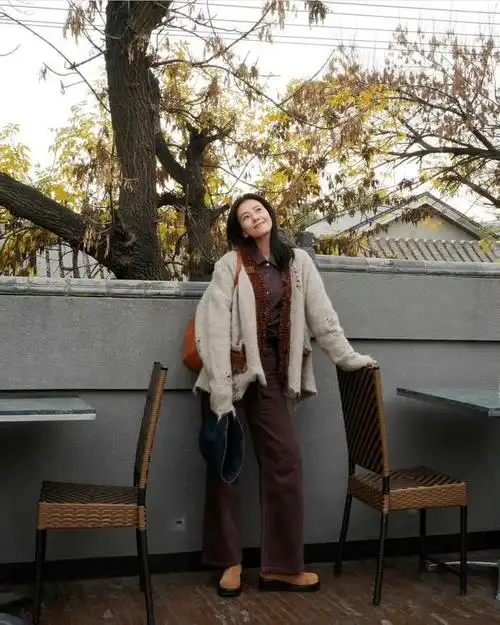 高圆圆的日常照街拍,随性自然的状态,姐随手拍拍都好美