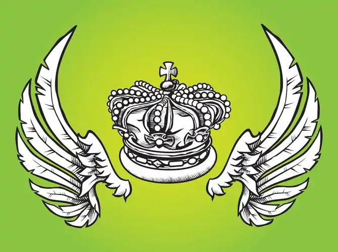 皇冠翅膀图案设计元素素材免费下载(图片编号:8641307)-六图网