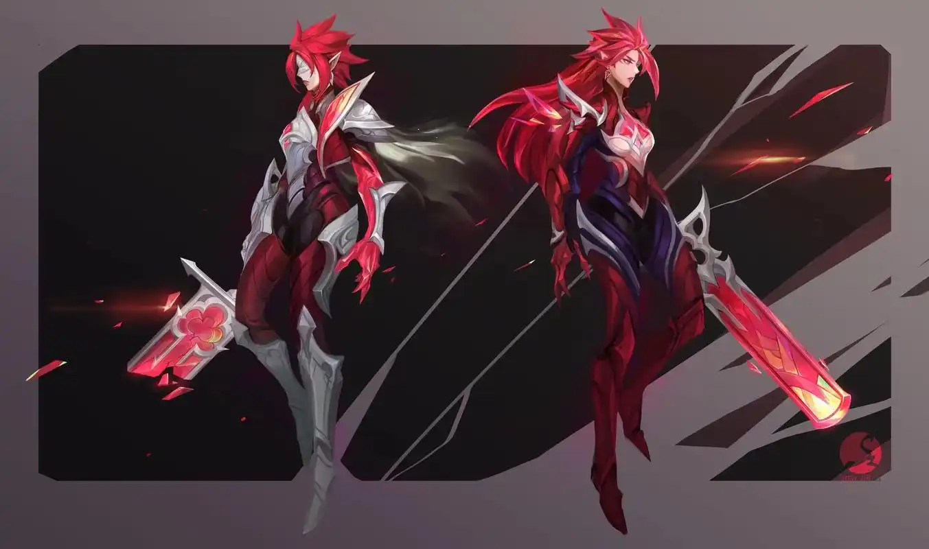 绝息圣堂 系列皮肤#lol #锐雯 #霞 - 抖音