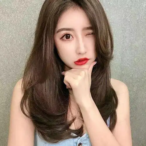 生活微潮色咖啡棕质感发色百搭显白不