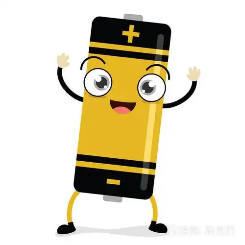 卡通电池矢量图解