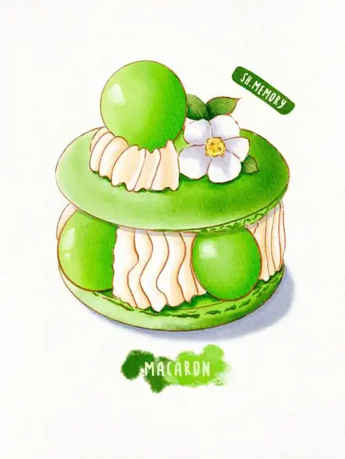 夏夏的画画日记day8马卡龙描摹