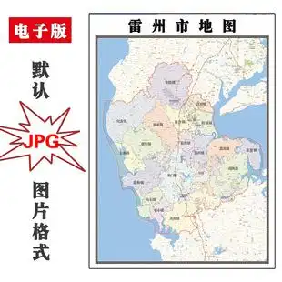雷州市地图1.1m可定制广东省湛江市高清jpg格式电子版图片新款
