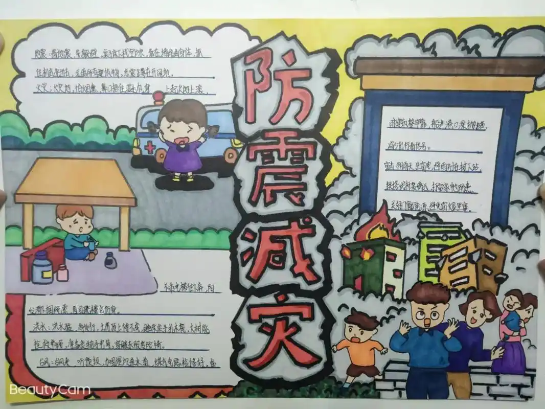 祝贺夏雨晴同学在防震减灾手抄报活动中荣获县级一等奖,局领导还 - 抖