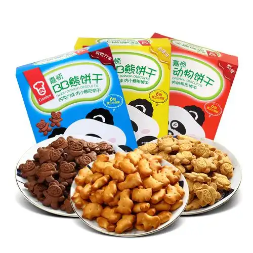 嘉顿儿童零食童趣饼干3盒