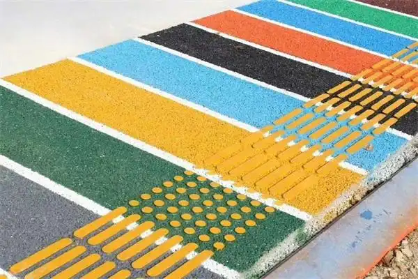 湖北丹江口彩色透水路面厂家彩色路面本地工厂