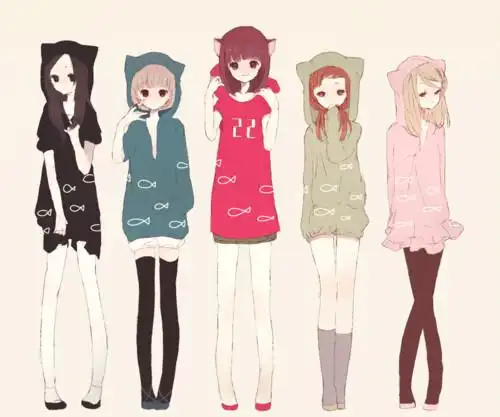 五个人在一起的姐妹头像