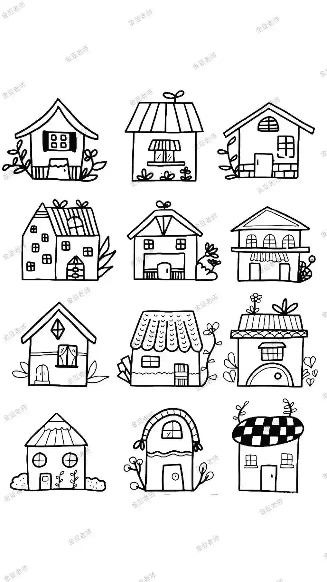 超萌的幼儿园各类简笔画 - 抖音