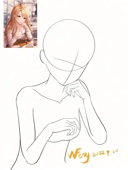 一千期绘画教程分享,跟着我画包教包会,0基础小白看这里#二次元