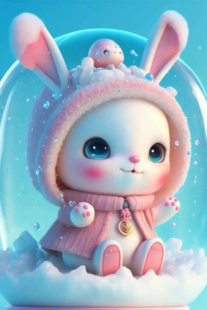 图文伙伴计划 #手机壁纸#壁纸背景图 #兔兔这么可爱好想自 - 抖音