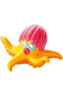 现货德国haba哈芭儿童戏水游泳玩具塑料章鱼可喷水2岁以上宝5089