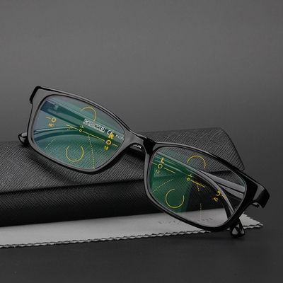 远近两用渐进多焦点老花镜 男女近视远视 智能变焦 双光变色眼镜