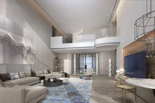 上海汤臣高尔夫998平别墅装修设计案例