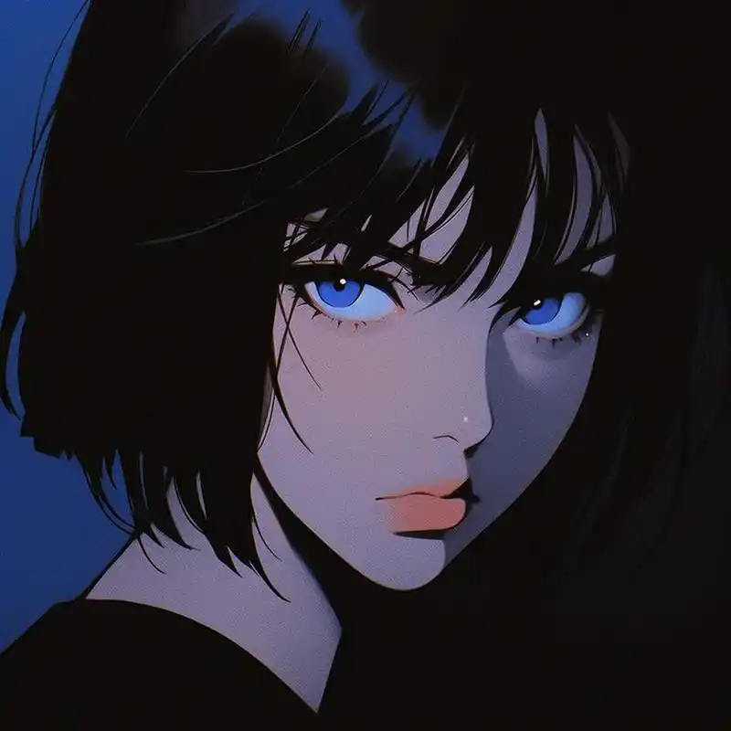 酷帅黑发动漫女生头像[色] 太好看了,冷酷又帅气的头像,让人很难不爱.