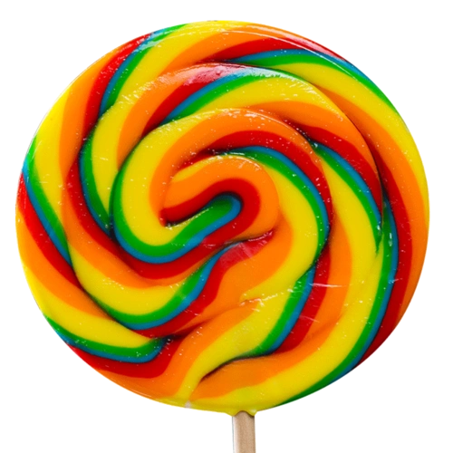 笑嘻嘻彩虹大棒棒糖超大礼盒七彩波板糖送女友儿童糖果圣诞节礼物