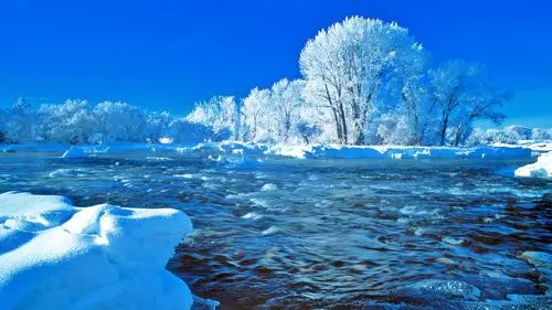 冬天唯美雪景高清电脑桌面主题壁纸(二)