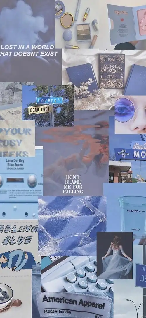 多彩壁纸741期|高清壁纸无水印 蓝色小清新拼接壁纸