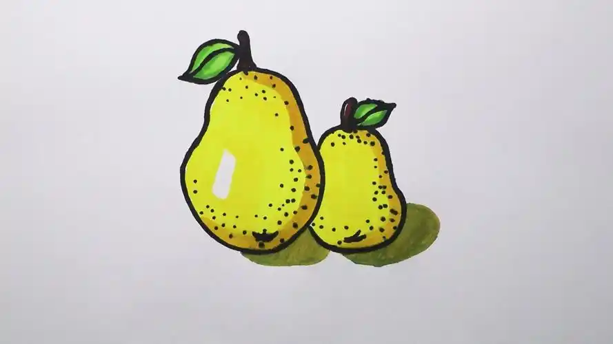 如何画梨子?