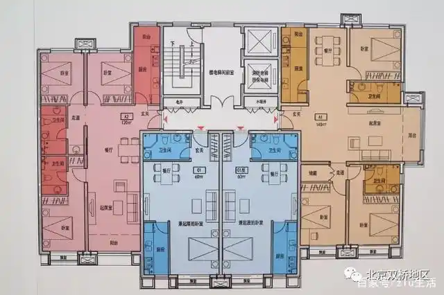 丙单元标准层平面图
