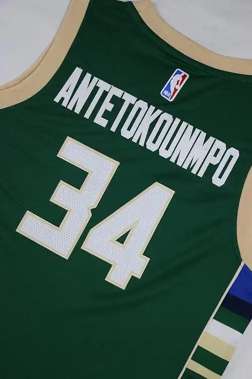 bucks antetokounmpo #34 green