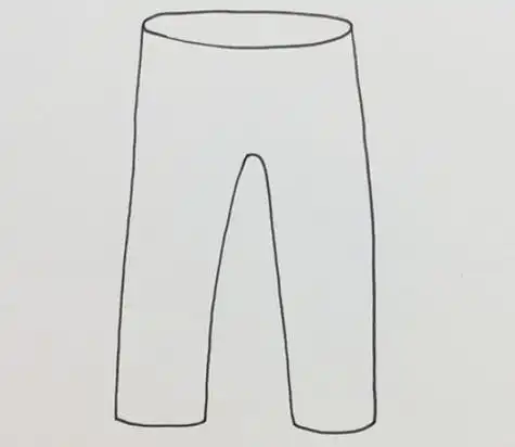 彩色简笔画,简单简笔画,简笔画教程,裤子简笔画,简笔画图片